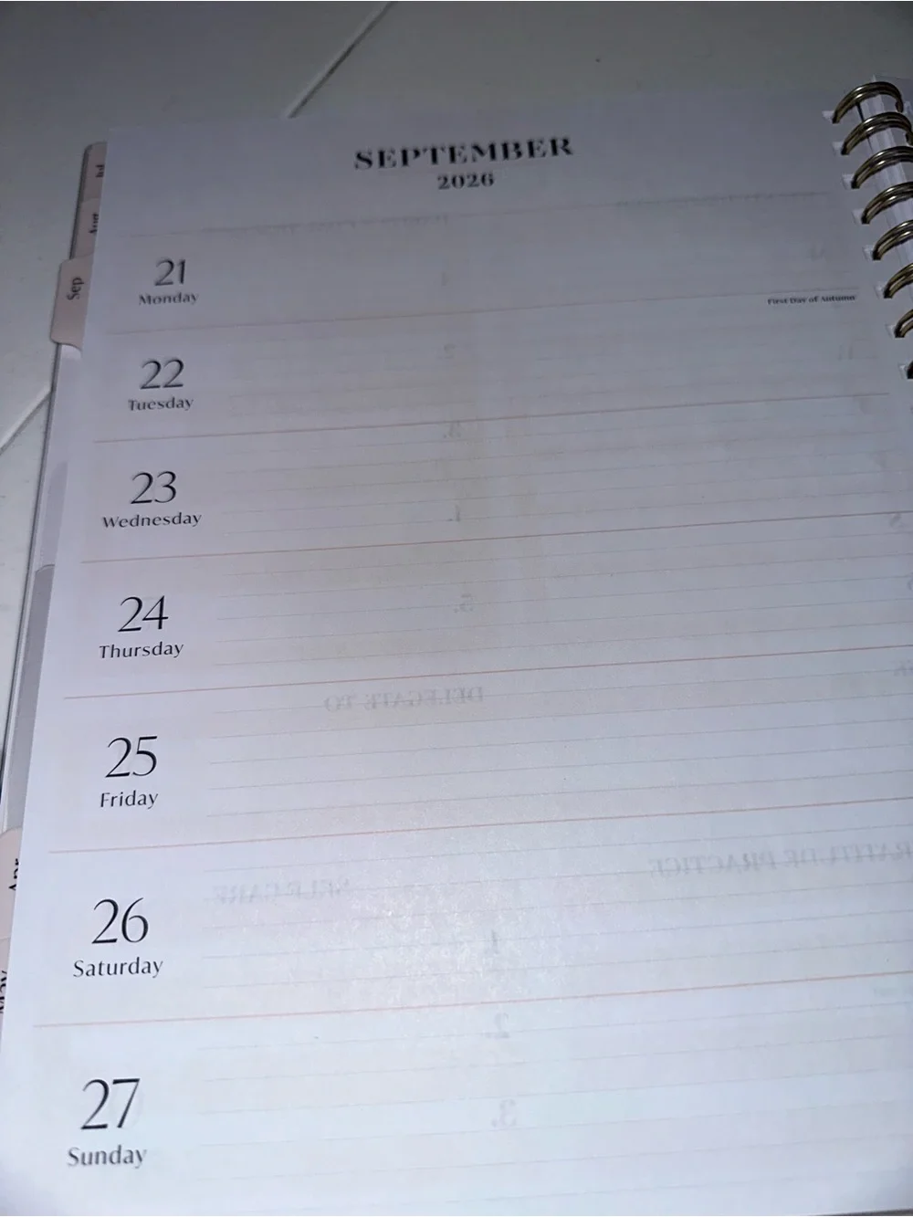 Boosbabe 26/27  Weekly Planner - Spiral Bound Home Office Organizer